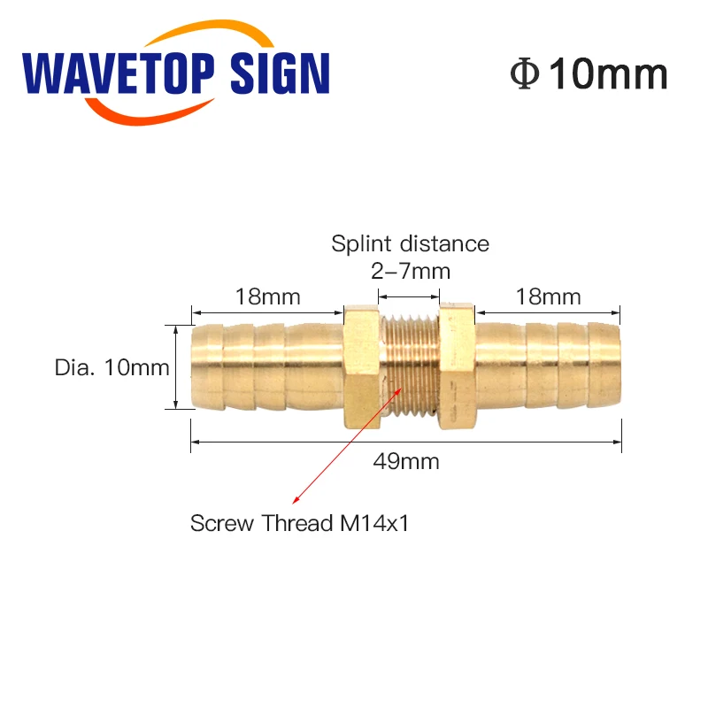 WaveTopSign через пластины разъем латунь перегородка пагода соединения шлангов