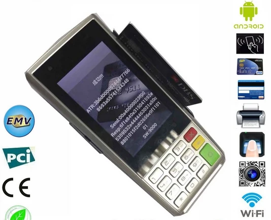 Беспроводная Поддержка терминала POS с магнитной картой/смарт картой IC и NFC rfid ic card