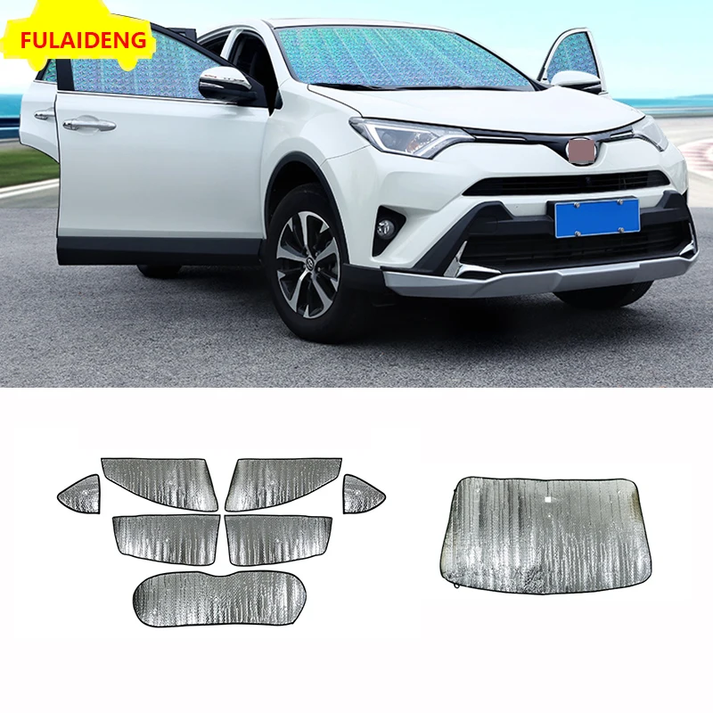 8 шт. для Toyota RAV4 2014 2018 автомобиля навес от солнца окон складной защитный козырек