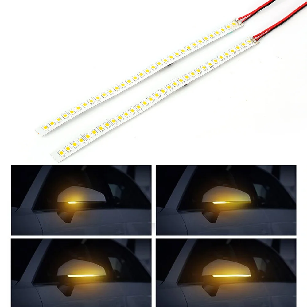 2 шт. гибкая светодиодная лента для зеркала заднего вида 12 В|Сигнальная лампа| |