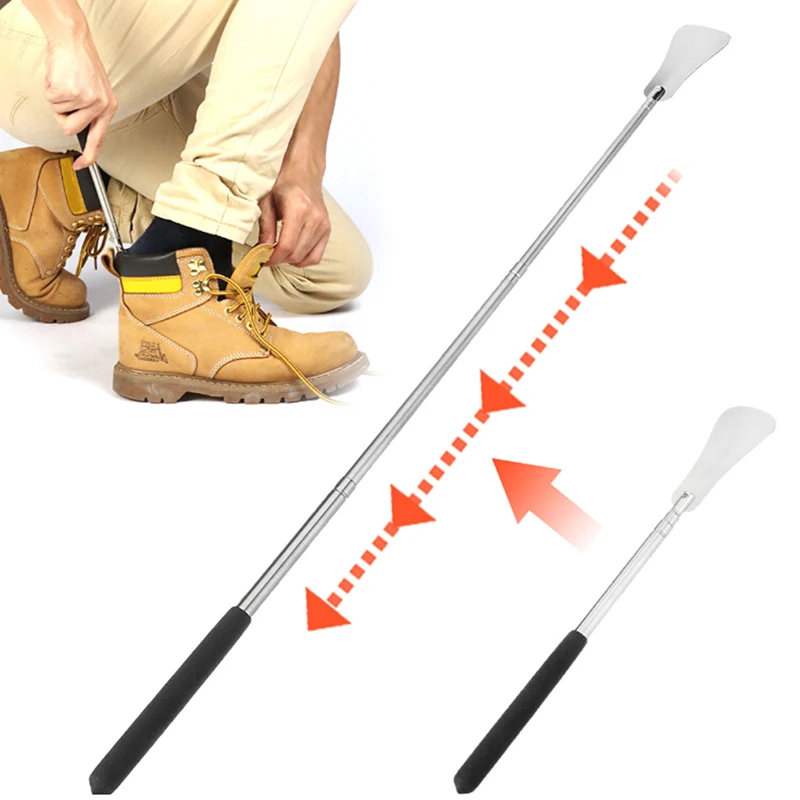 Stainless Steel Metal Shoehorn Professional Adjustable Handle Shoe Horn high quality | Обувь