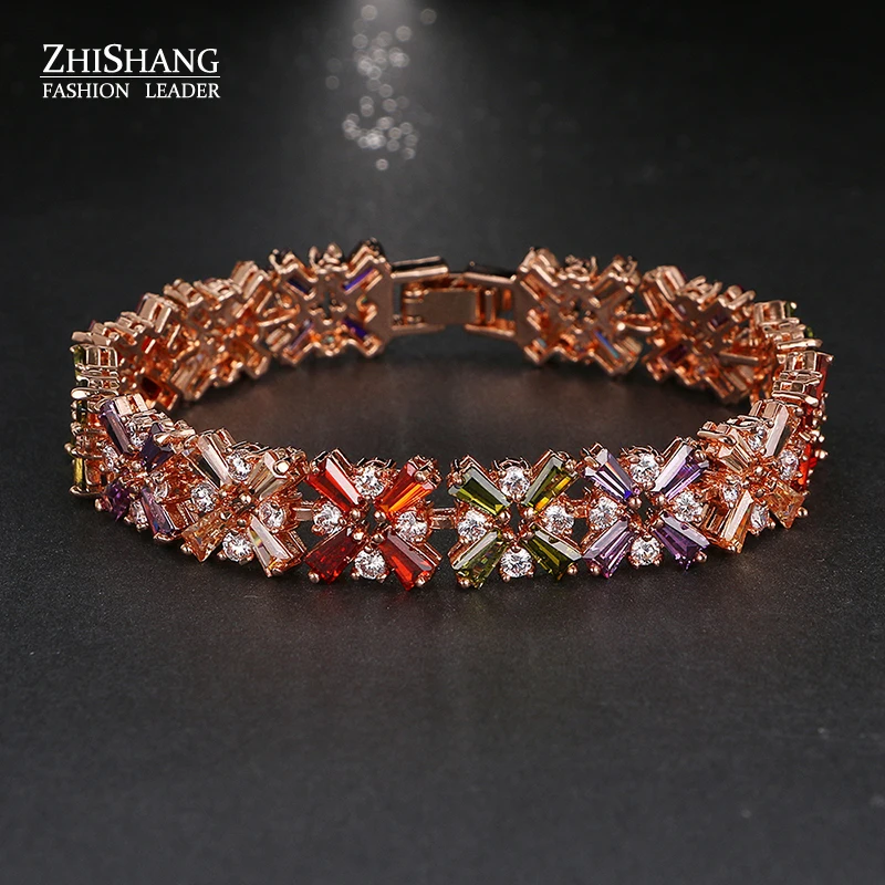 Классический Цветочный дизайн Мона Лиза браслет для Для женщин в богемном стиле