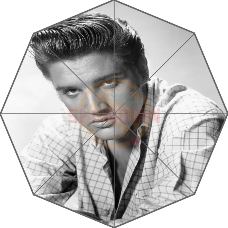 Elvis Presley, индивидуальный зонт, модный дизайн, зонт для мужчин и женщин, высокое качество,, горячая Распродажа, T#-f92ml - Цвет: Темно-серый