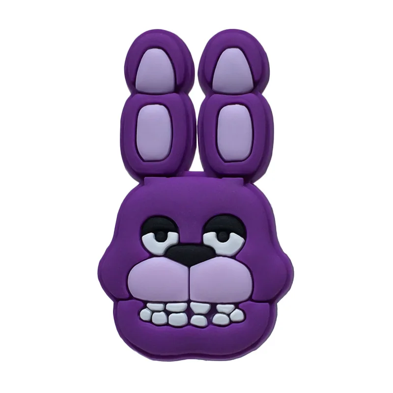 161-01 1 шт. Five Night at Freddy мультфильм ПВХ обувь подвески пряжки аксессуары подходят браслеты Croc JIBZ детские подарки для вечеринок - Цвет: 161-01