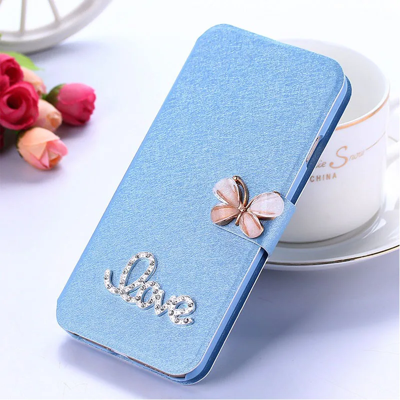 blue love buttfly Pu кожаный для Xiaomi Redmi 4 4A 4 A X 4X Xiomi раскладушка Высококачественный кожаный бумажник Защитный чехол силиконовый чехол для телефона - Цвет: blue love buttfly