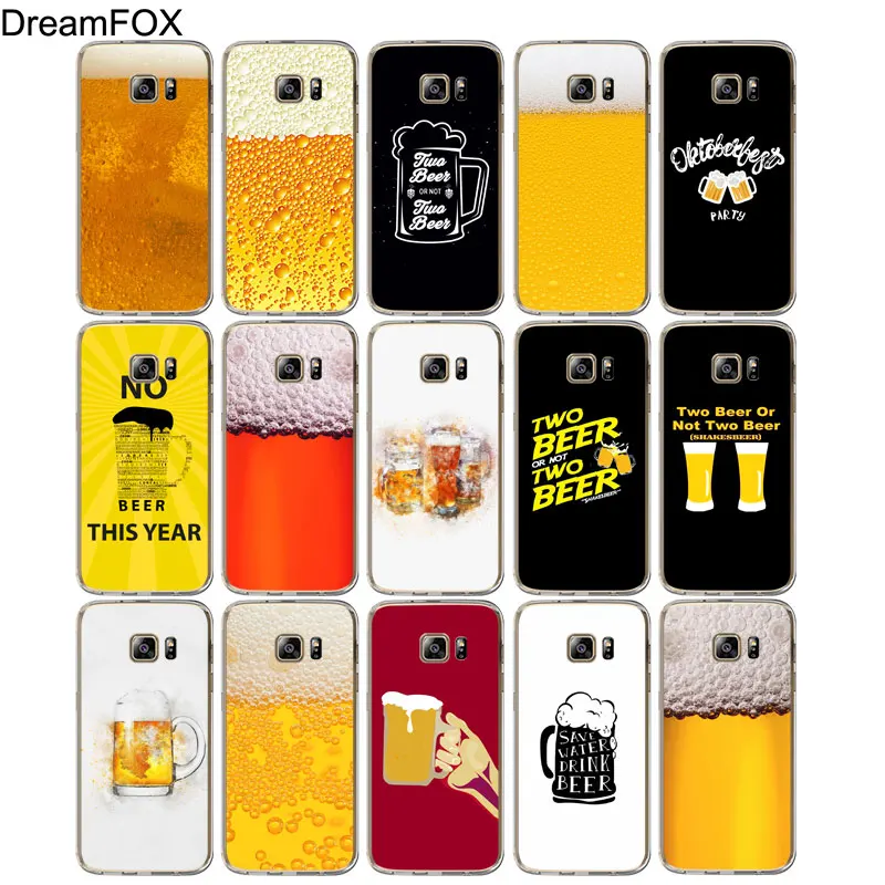DREAMFOX M399 Beer Soft TPU Silicone Case Cover For Samsung Galaxy Note S 6 7 8 9 10 10e 11 11e Lite Edge Plus |