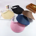 Козырёк от солнца Summr Женский, регулируемая шляпа, соломенный головной убор, для пляжа, в стиле кэжуал