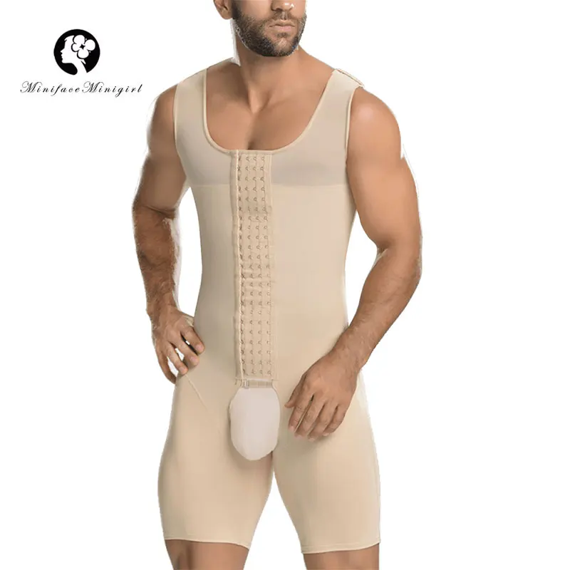 Minifaceminigiml-prendas de compresión Para Hombre, Fajas Colombianas Para Hombre, body, faja moldeadora de camisa, liposucción