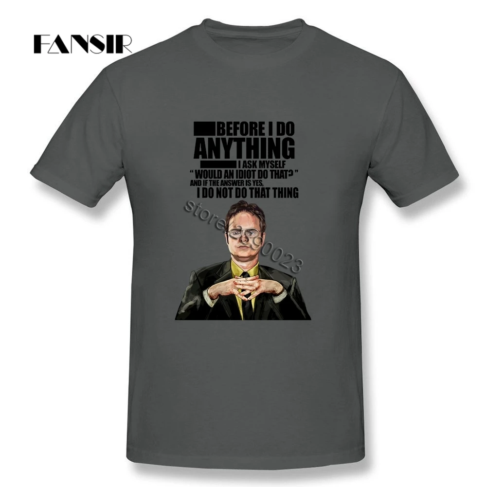 Футболка The Office Dwight Schrute новейшие мужские футболки футболка из чистого хлопка с