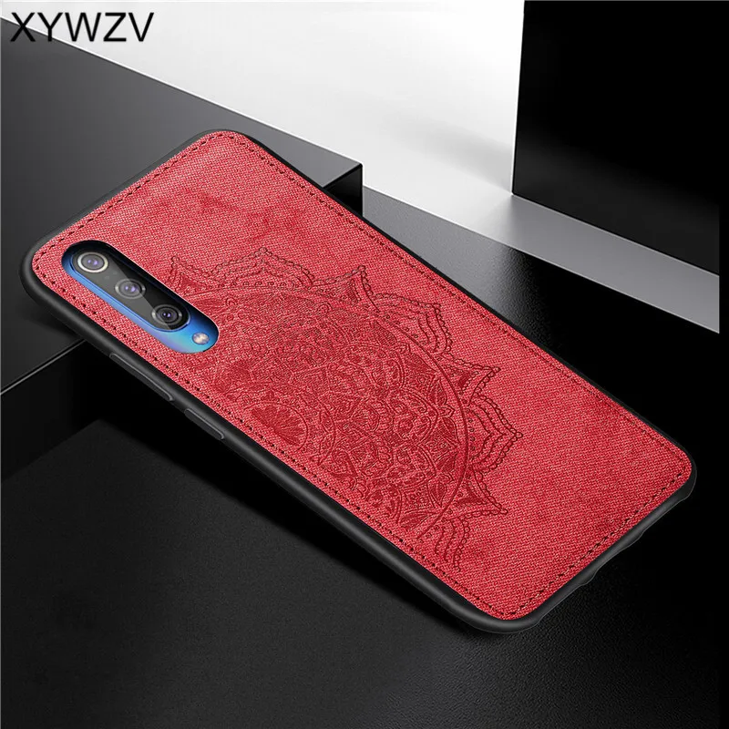 Xiaomi Mi 9 Case Shockproof Soft TPU Silicone Cloth Texture Hard PC Phone For Back Cover Fundas |