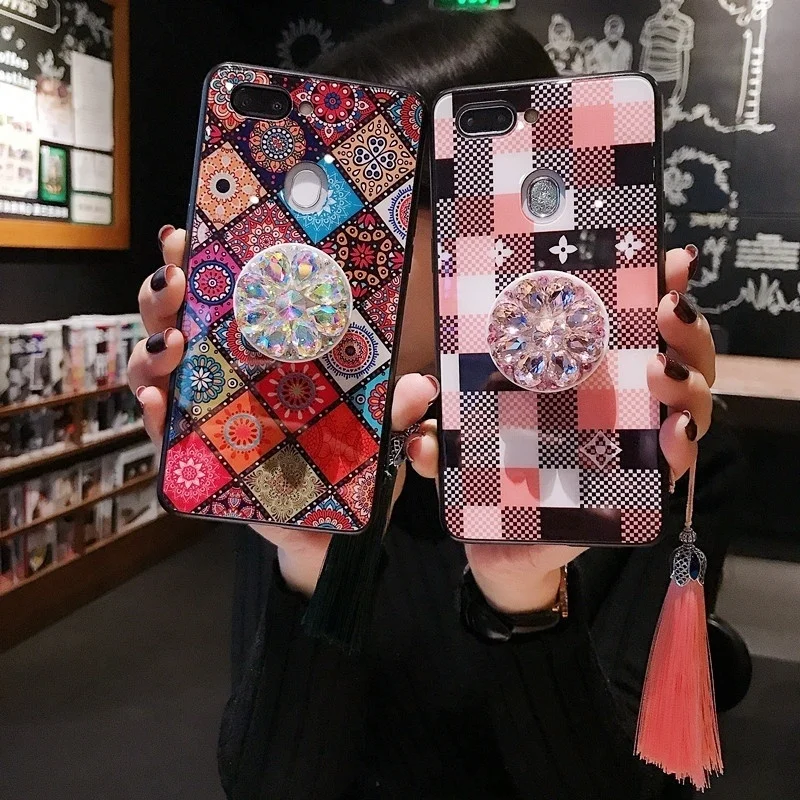 3D Diamond Phone Holder Universal Finger Phone Grip Holder Cell Phone Stand Holder Tablet Phone Ring Support Phone Bracket