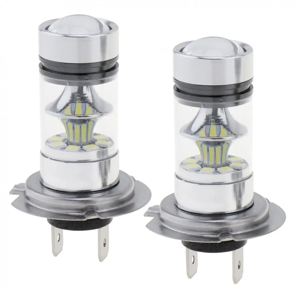 2 шт. H7 100W Светодиодный 20-SMD проектор Противотуманные фары дневные фары хвост для вождения автомобиля Универсальный 12V авто фары лампы
