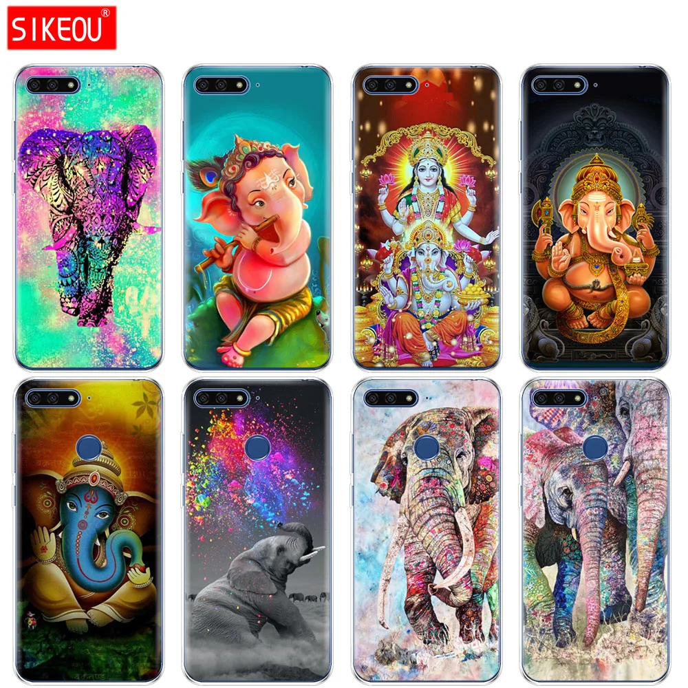 Силиконовый чехол для телефона Huawei Honor 7A PRO 7C Y5 Y6 Y7 Y9 2017 2018 Prime Ganesha The indu God