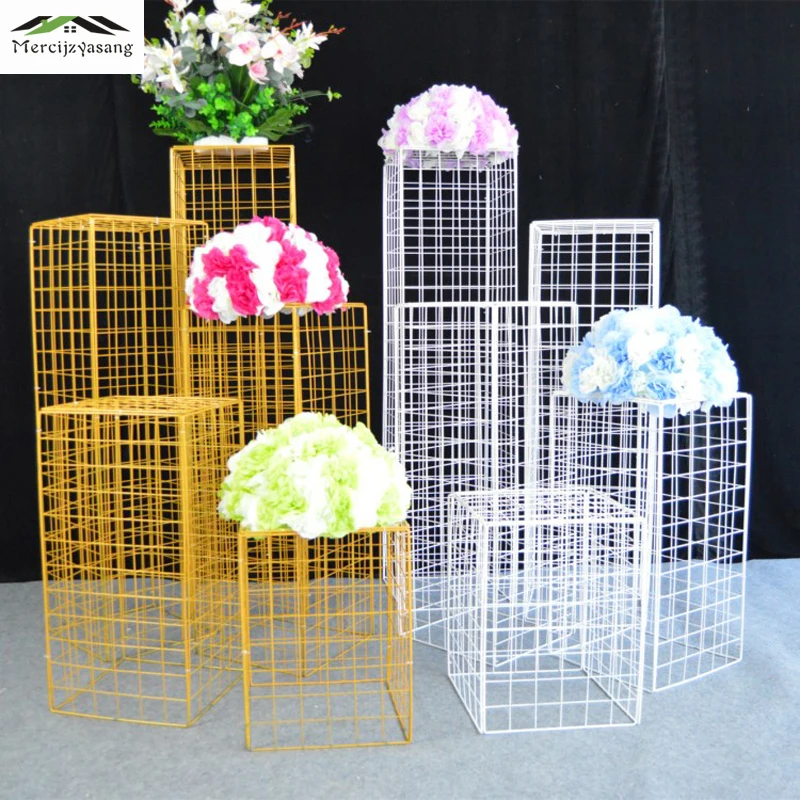 

3 шт./лот, вазы для цветов, напольная металлическая ваза, высушенный цветочный держатель, цветочный горшок, дорожный свинец для дома/свадьбы, ...