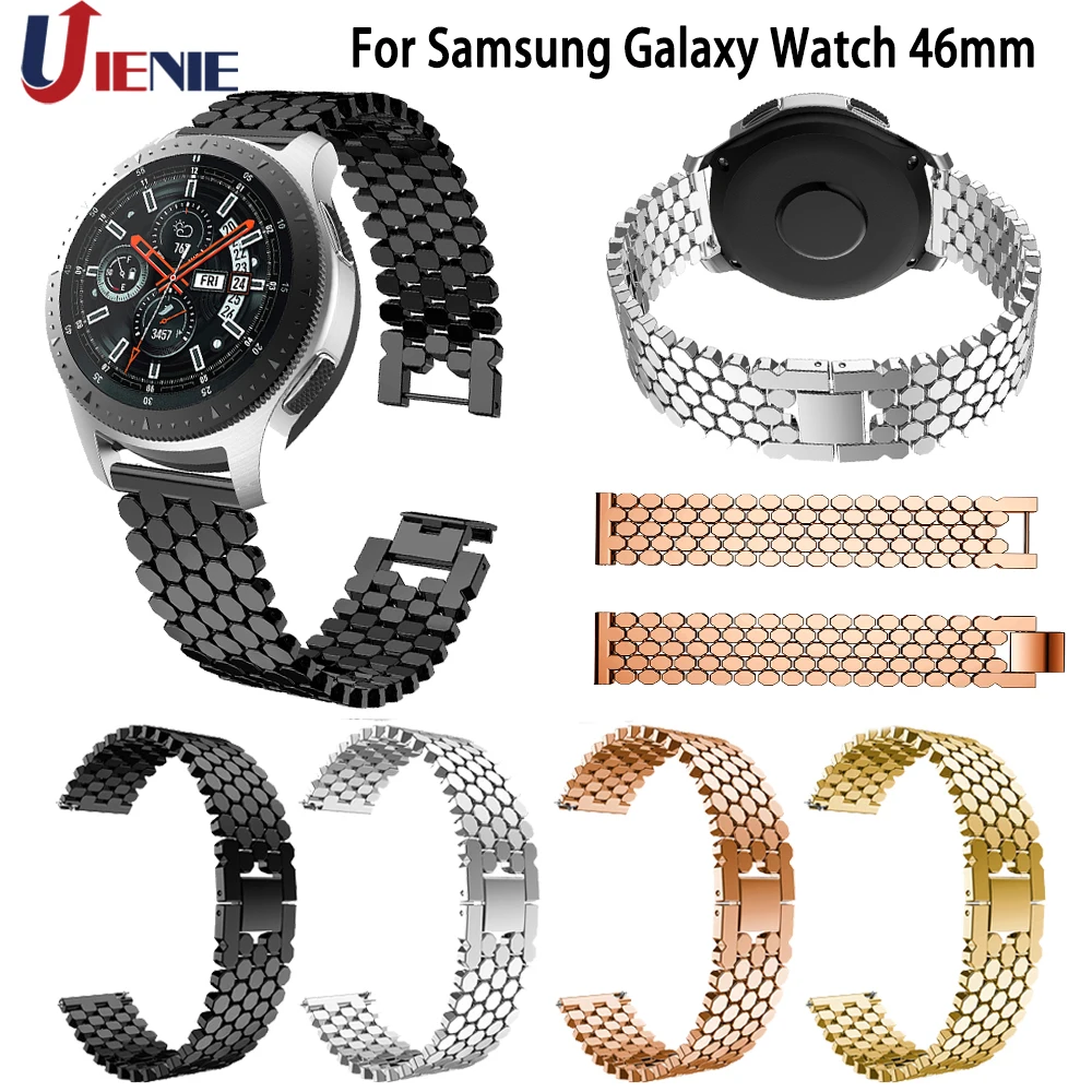 22 мм ремешок для часов браслет Samsung Gear S3 Classic Frontier Galaxy Watch 46 из нержавеющей
