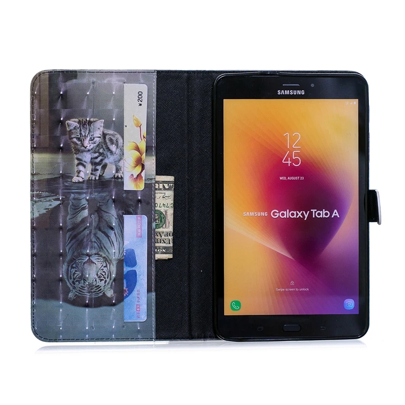 Чехол для samsung Galaxy Tab A 8 0 2017 sm-t380 T385 кожаный флип-бумажник чехлы телефонов T380 чехол
