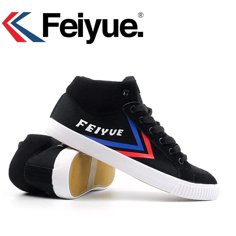 Оригинальные черные кроссовки Feiyue Knight классическая обувь для занятий боевыми