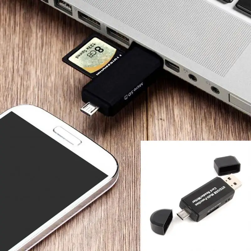 Micro USB и 3 в 1 OTG Кардридер высокоскоростной USB2.0 Универсальный TF/SD для Android