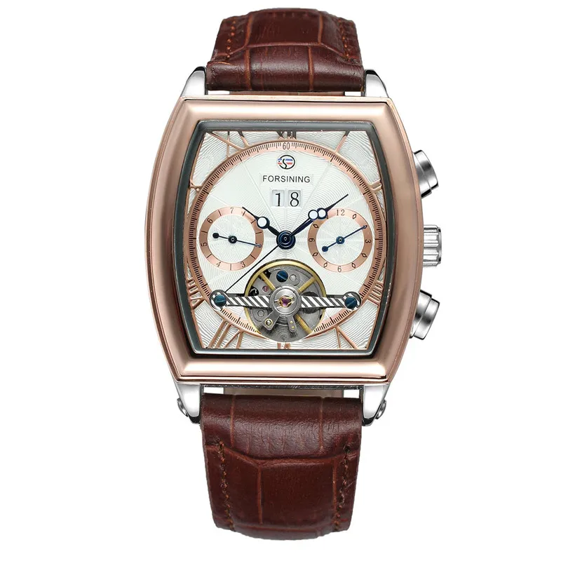 FORSINING Tourbillon Мужские часы Топ бренд класса люкс Дата Неделя мужские