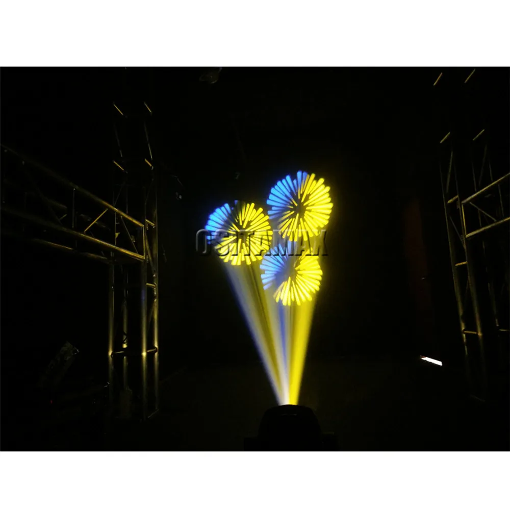 2 шт./лот Lyre LED Луч пятно Moving головной свет 200 Вт 2в1 dmx Gobo узоры Powercon in and out | Освещение