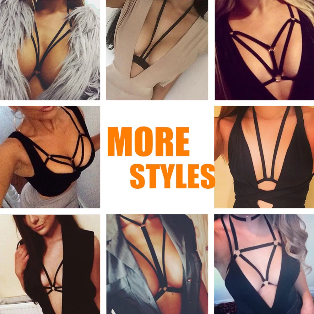 2017 черные ремешки на ремне ремни для сексуального нижнего белья Чокеры тела