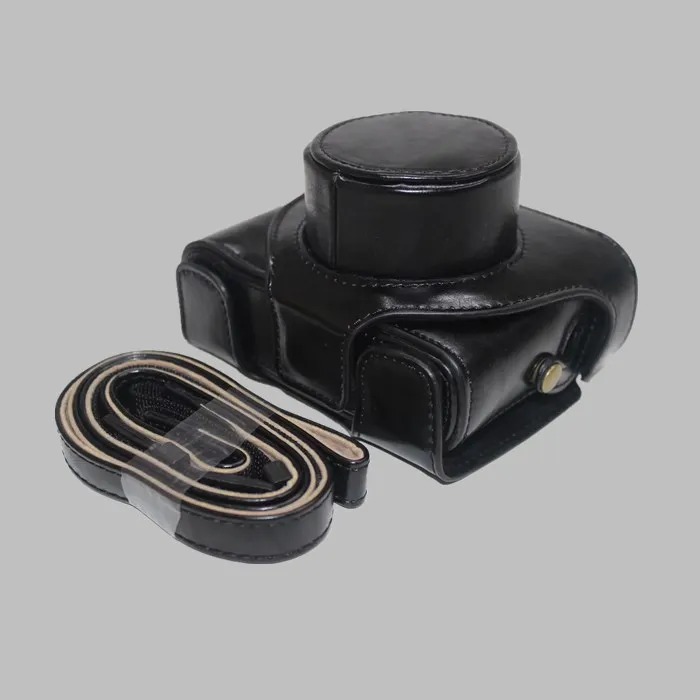 Черный коричневый из искусственной кожи чехол камера сумка чехол для Fujifilm Fuji X10 X20 X-10 X-20 с плечевым ремнем