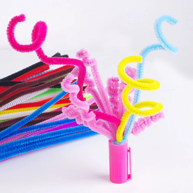 100 шт красочные ручки из синели DIY ручные палочки художественное украшение