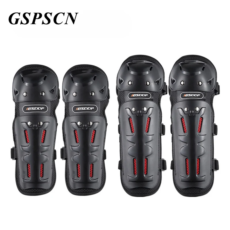 

GSPSCN 4pcs Motorcycle Elbow Knee Pads Protectors Guards Rodilleras Joelheira Motocross Equipment Knee Protective Gear