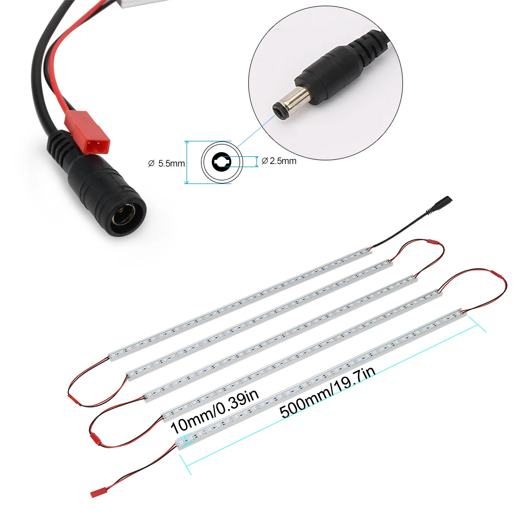 Дизайн 5 шт по 0,5 метра 10W DC12V LED для выращивания растений или гидропонических систем