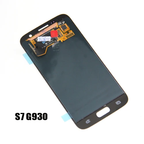 S7 G930 Black Для Samsung Galaxy S8 G950F G950U ЖК-дисплей с сенсорным экраном дигитайзер супер AMOLED экран - Цвет: S7 G930 Black