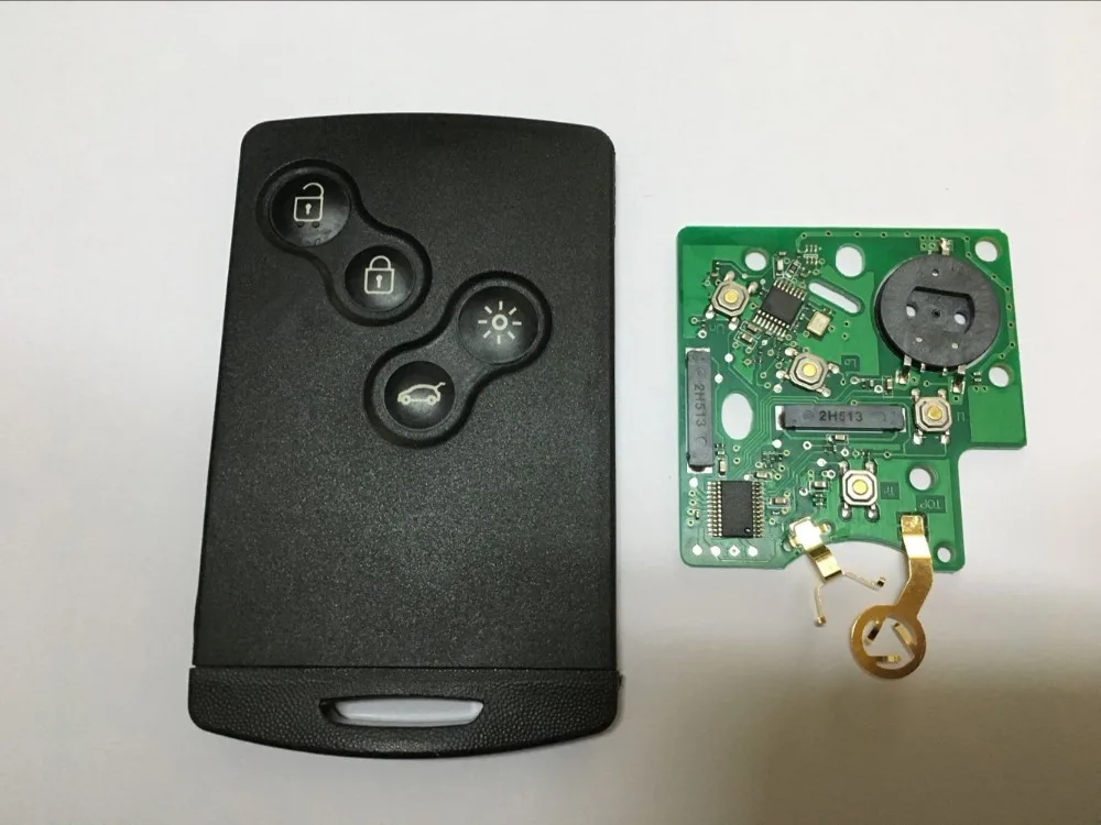 QCONTROL 4 кнопки дистанционного ключ карта Автомобильный брелок 433 МГц PCF7952 чип для