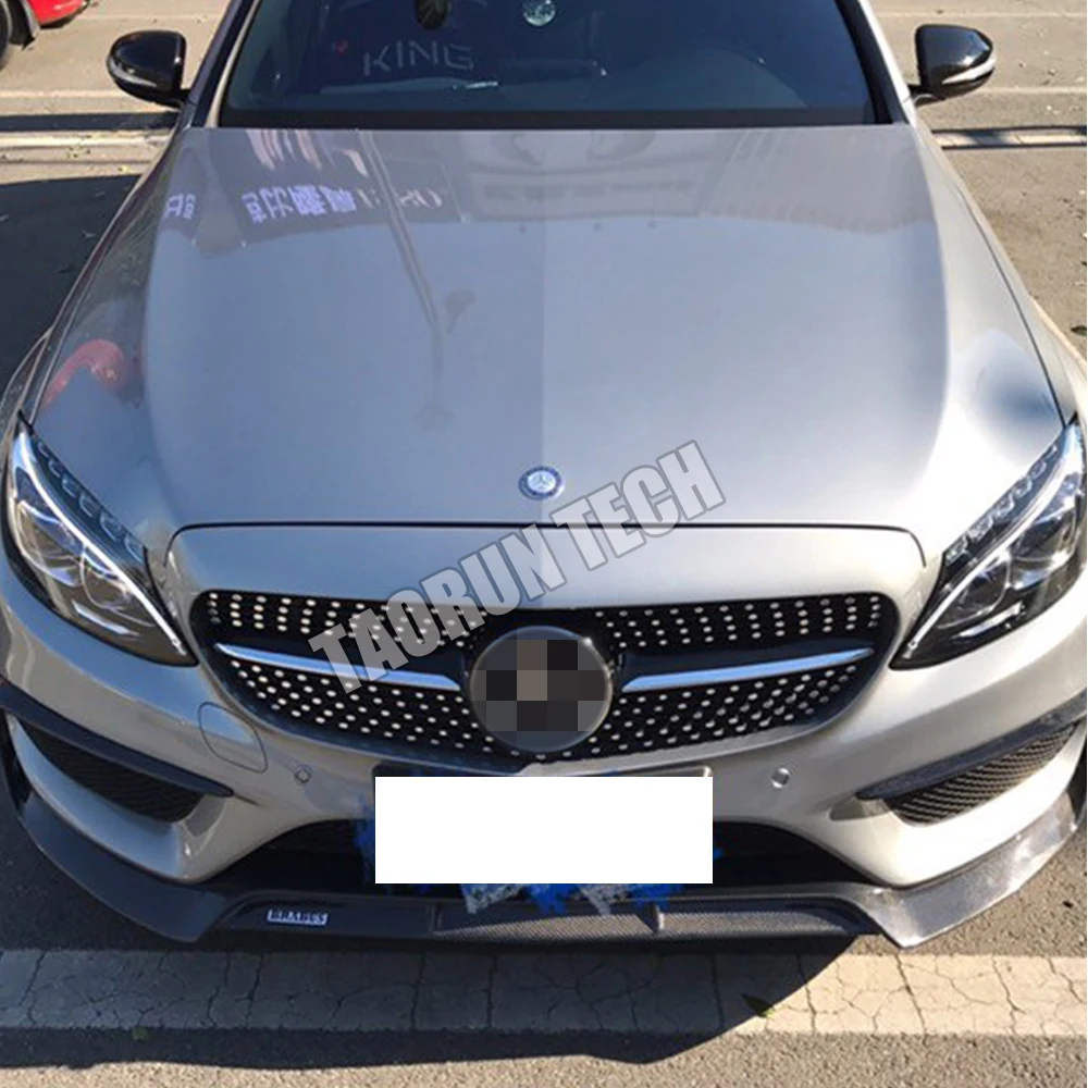 C43 карбоновый передний бампер для Benz W205 C205 S205 C180 C200 C300 C43 с Amg спортивный бампер