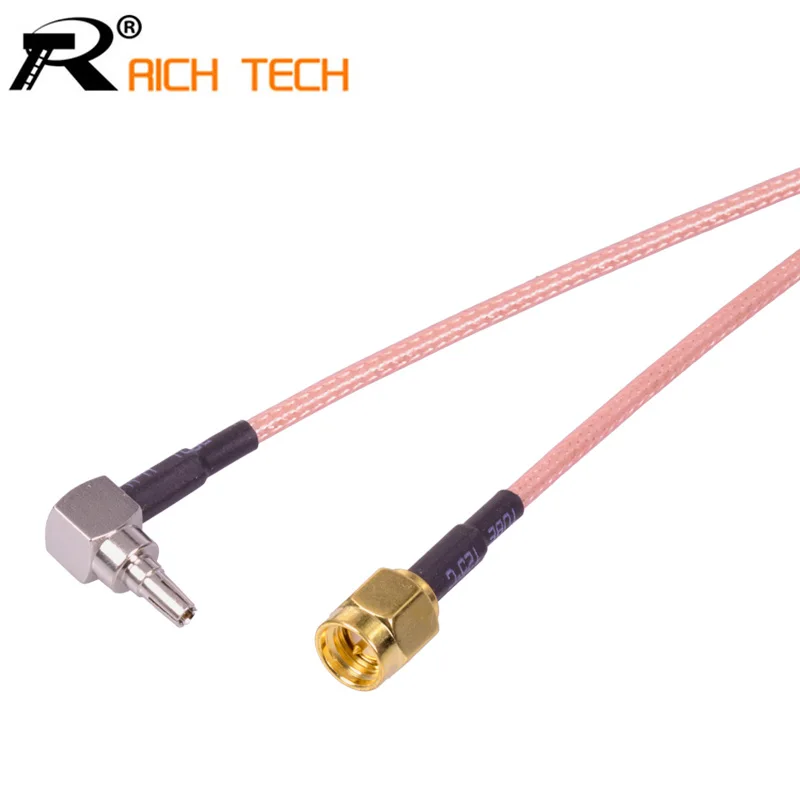 Оптовые продажи коаксиальный РЧ кабель 3G модем переключатель SMA CRC9 прямоугольный