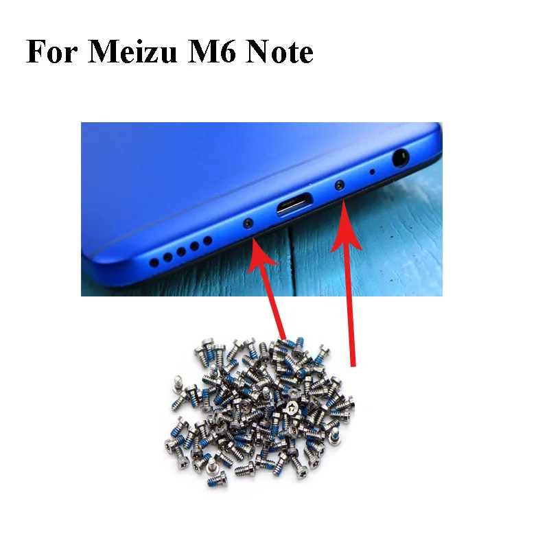 Винты для док станции mezu M6 Note 2 шт. винты корпуса мобильных телефонов Meilan M 6
