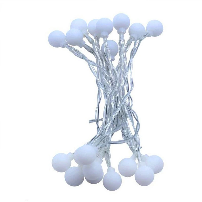 

AC220V 5M 10M 30M 40led 100 300led Christmas ball lamp party garden outdoor wedding new year Xmas decoration LED string lights