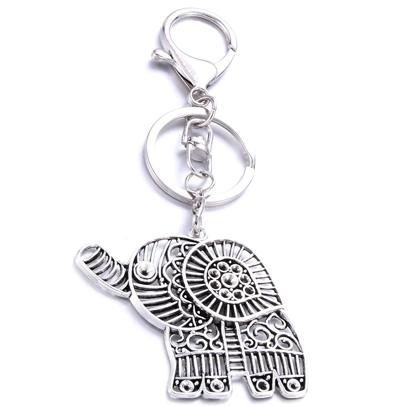 

elephant shape keychain handmade stainless steel gift private custom for lovers friends a variety of styles