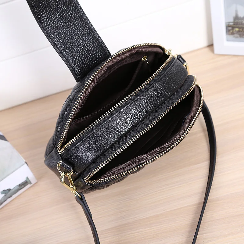 Женские Модные из натуральной кожи Курьерские сумки женские плед Crossbody Сумки