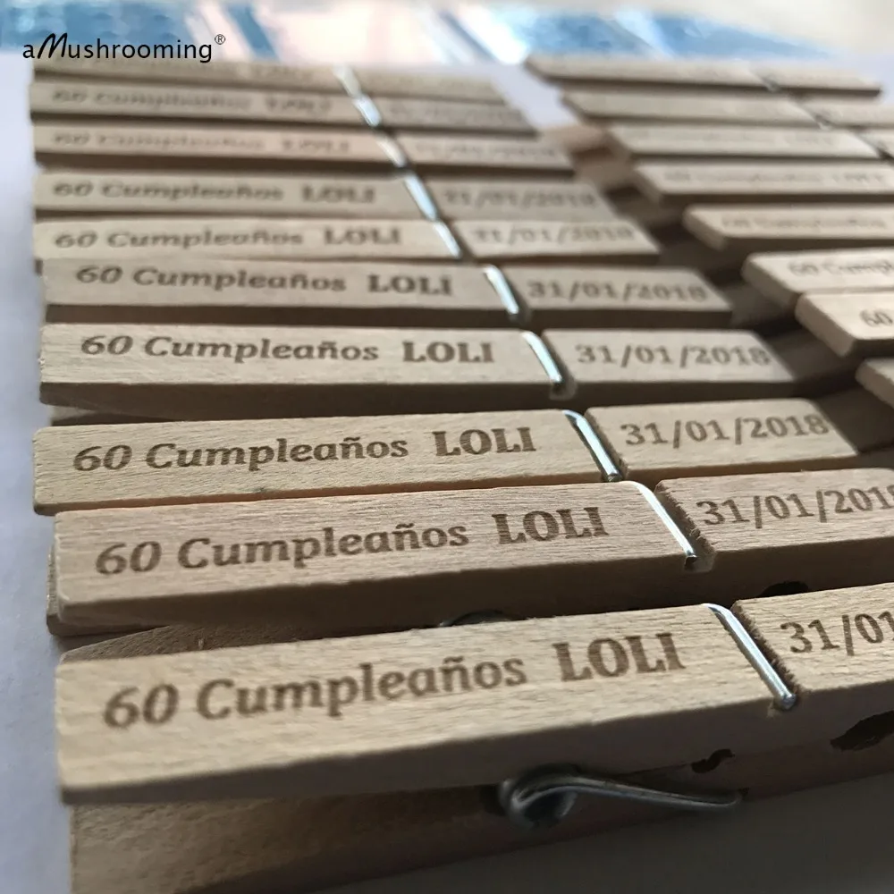 100 на заказ день рождения зажимы с отделением для карт подарок деревянные