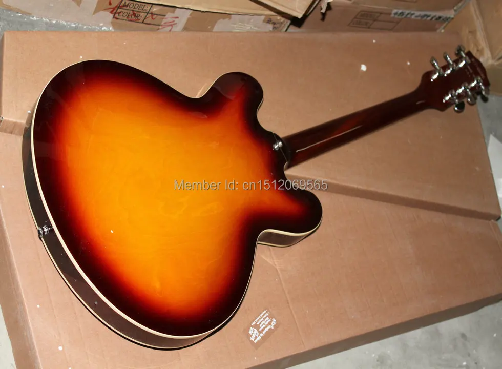 : free shipping top Quality AAA+ Red sunshine Les ES 335 paul Electric Guitar guitarra | Спорт и развлечения
