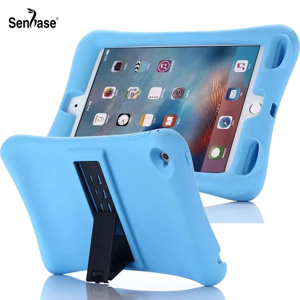 Чехол для Apple iPad mini 4 mini4 A1538 A1550 детская безопасная Противоударная мягкая силиконовая подставка чехол для планшета