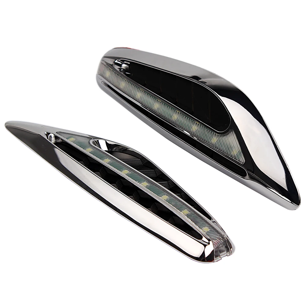 LEEPEE 1 пара 46LED Автомобильные Боковые поворотные сигнальные огни 3 Вт Автомобильные аксессуары 12 В форма лезвия Автомобильные Боковые огни