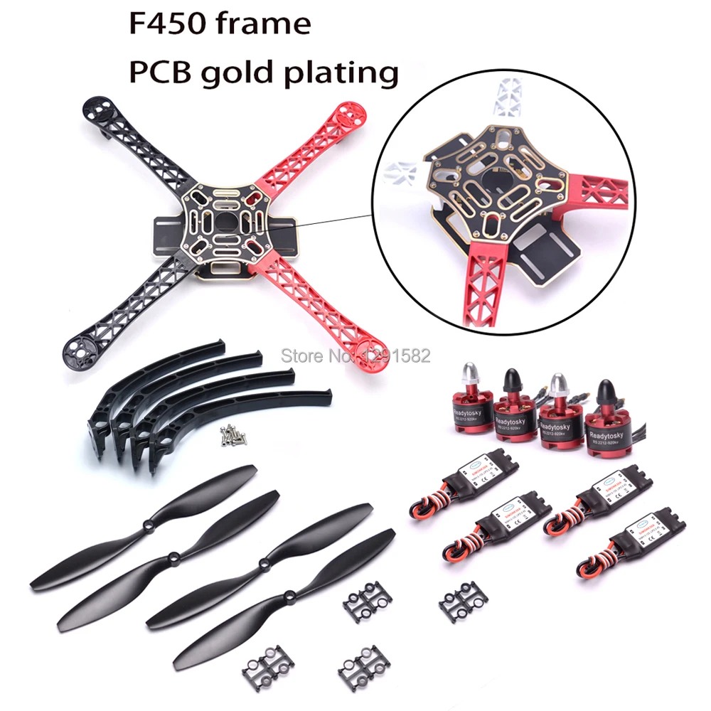 F450 450 мм Квадрокоптер с рамкой 2212 920kv / 1000KV мотор 30A ESC 1045 пропеллер|1045 propeller|30a esc1000kv