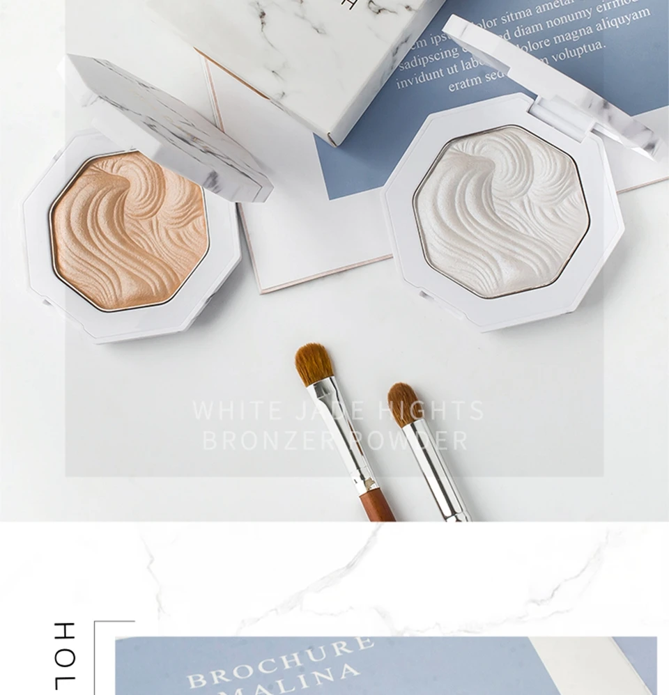HOLD LIVE 3 цвета белый нефритовый бронзаторы палитра хайлайтер блеск пигмент highlighter порошок светящийся набор Iluminador