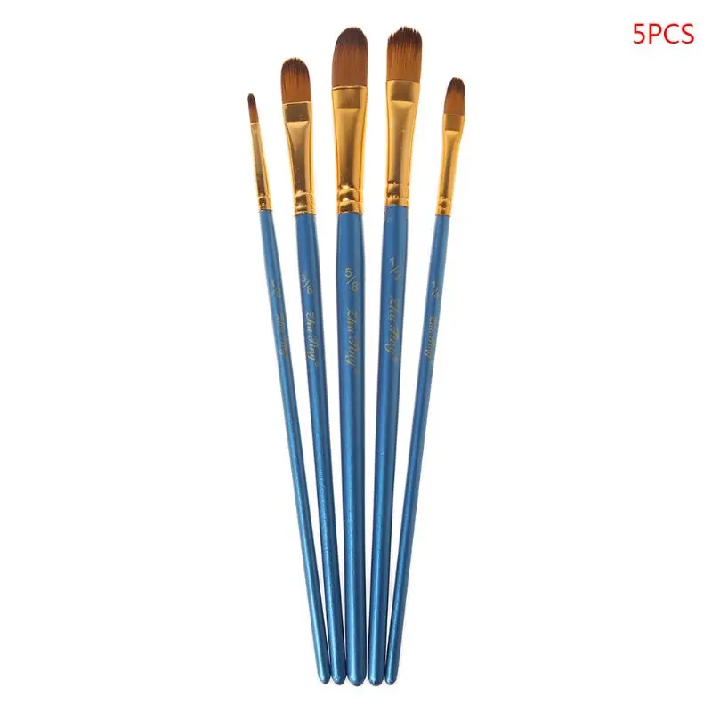 5 шт. набор кистей для рисования художника нейлоновые волосы щетины Акварельная