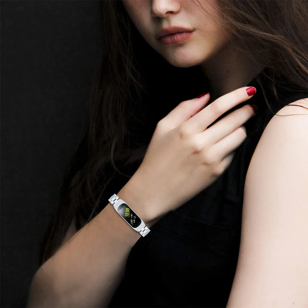 Модный ремешок для часов для samsung Galaxy Fit-e SM-R375 R375 смарт-браслет для мужчин и женщин Замена t из нержавеющей стали ремешок для часов