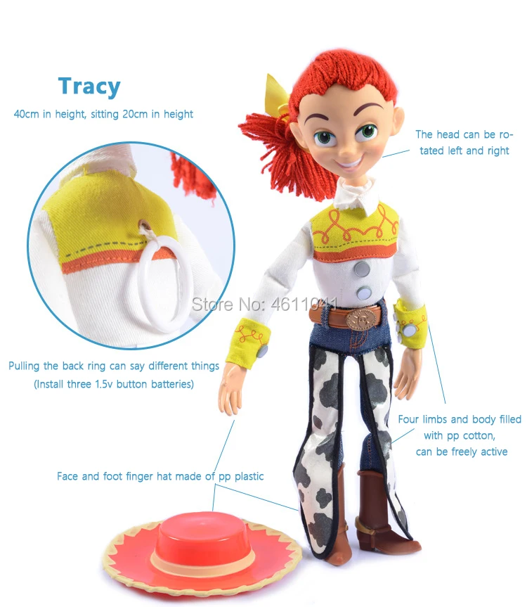 Disney Toy Story 3 40 см говорящая древесная игрушка фигурки модель игрушки Детский Рождественский подарок аниме фигурка Brinquedo