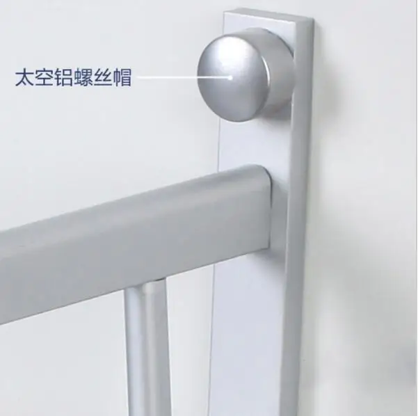 Двухслойная полка для ванной комнаты алюминиевая квадратная Полка полотенец