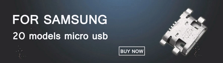 20 шт разъем для зарядки samsung T110 T111 T113 T115 T116 T560 T561 T580 T585 Galaxy Tab A(7 pin, micro USB type-B