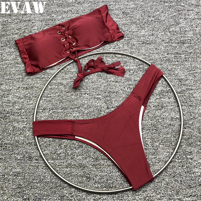 EVAW 2019 одноцветное цвет для женщин бикини наборы ухода за кожей Sexy бретелек