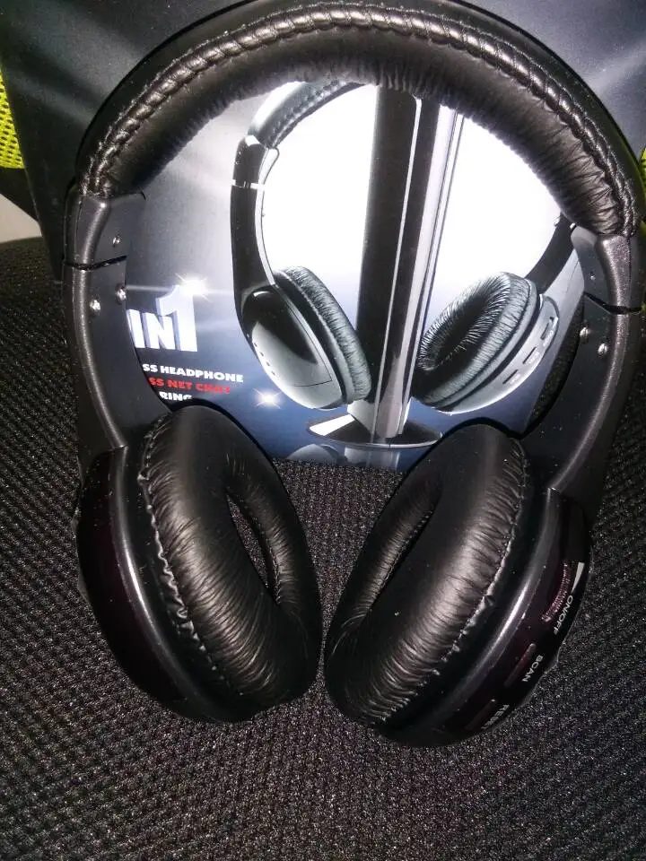 Volemer Многофункциональный 5 в 1 FM Беспроводной гарнитура для наушников MP4 PC ТВ CD MP3